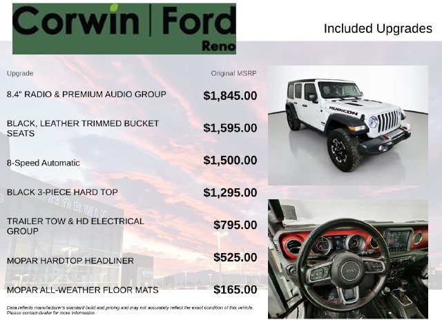 Used 2020 Jeep Wrangler Unlimited Rubicon AWD/4WD image 3
