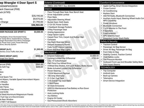 Used 2023 Jeep Wrangler Sport S image 31