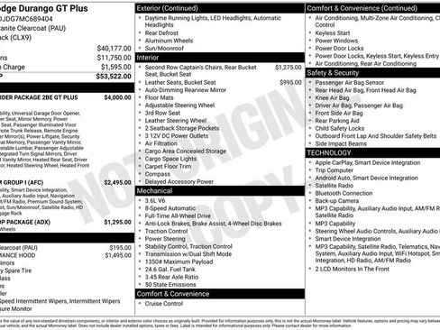 Used 2021 Dodge Durango GT AWD/4WD image 1