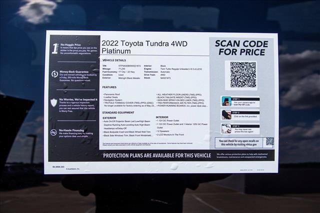 Used 2022 Toyota Tundra Platinum w/ Advanced Package AWD/4WD image 29