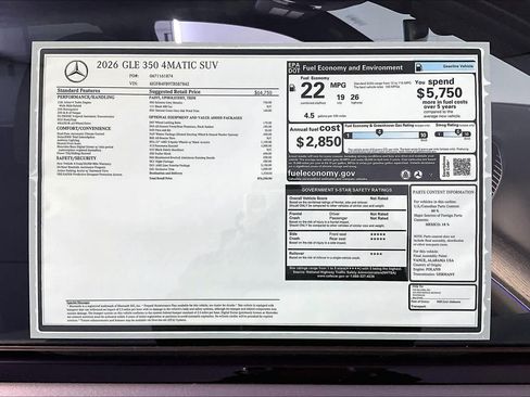 New 2026 Mercedes-Benz GLE 350 4MATIC image 18