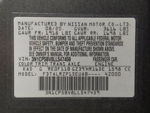 Used 2020 Nissan Kicks S FWD image 33