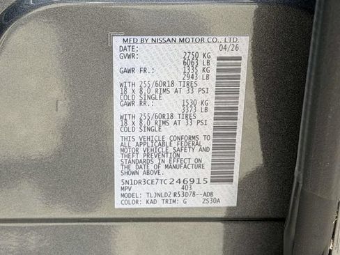 New 2026 Nissan Pathfinder SL w/ Cargo Package AWD/4WD image 24