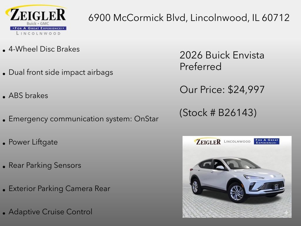 New 2026 Buick Envista Preferred w/ Convenience I Package FWD image 24