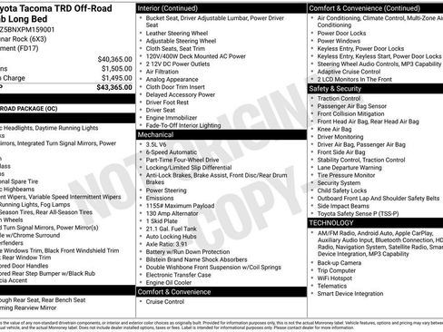 Used 2023 Toyota Tacoma TRD Off-Road image 6