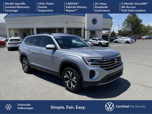 Certified 2025 Volkswagen Atlas SE AWD/4WD image 1