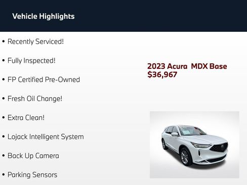 Used 2023 Acura MDX SH-AWD image 2