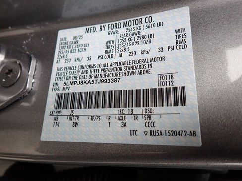 New 2026 Lincoln Nautilus Reserve w/ Jet Appearance Package image 45