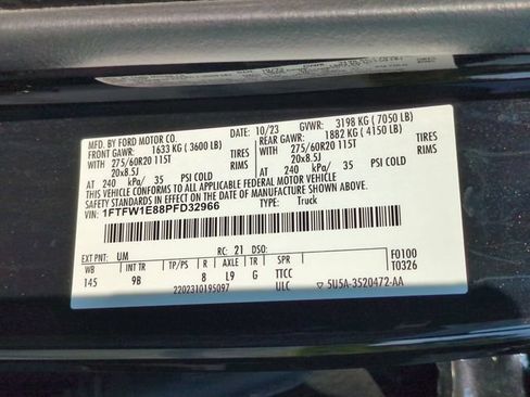 Used 2023 Ford F150 Platinum w/ Equipment Group 701A High AWD/4WD image 38