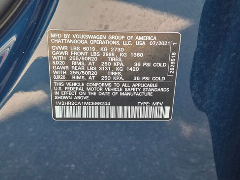Used 2021 Volkswagen Atlas SE AWD/4WD image 32