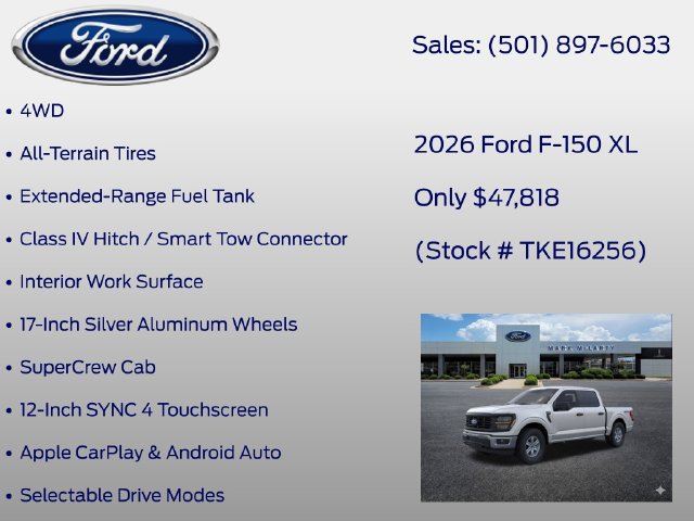 New 2026 Ford F150 XL w/ Equipment Group 103A High AWD/4WD image 6
