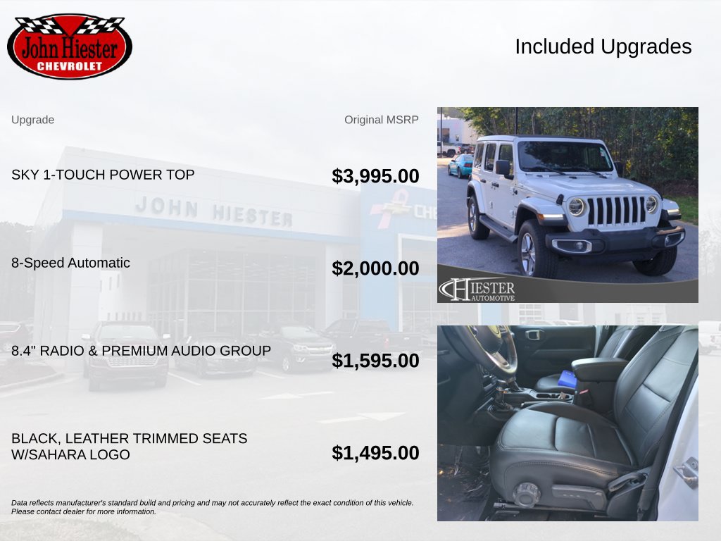 Used 2019 Jeep Wrangler Unlimited Sahara AWD/4WD image 3