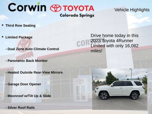 Used 2023 Toyota 4Runner Limited AWD/4WD image 7