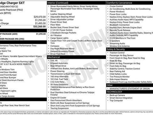 Used 2019 Dodge Charger SXT w/ Blacktop Package RWD image 25