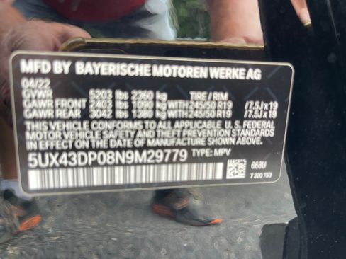 Used 2022 BMW X3 sDrive30i w/ Convenience Package RWD image 11