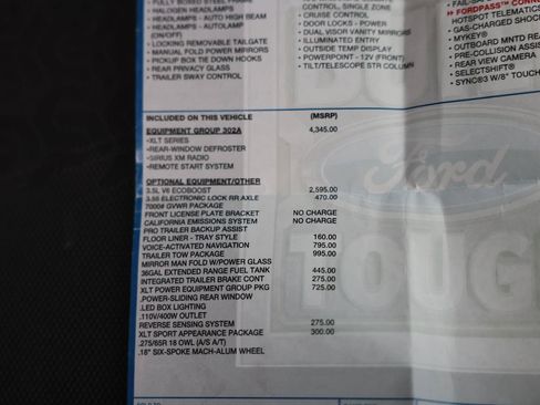 Certified 2019 Ford F150 XLT w/ Equipment Group 302A Luxury AWD/4WD image 37