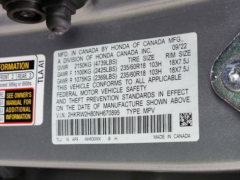 Certified 2022 Honda CR-V EX-L image 27