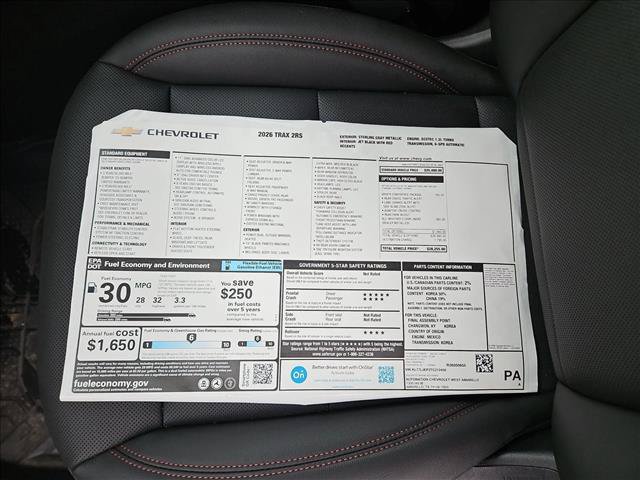 New 2026 Chevrolet Trax RS w/ Driver Confidence Package FWD image 17