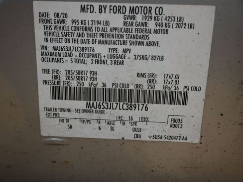 Used 2020 Ford EcoSport SES w/ Interior Protection Package AWD/4WD image 46