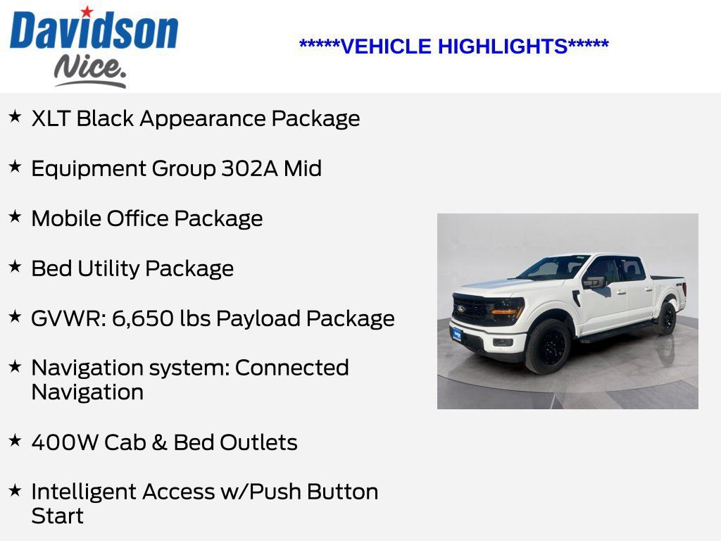 Used 2024 Ford F150 XLT w/ Equipment Group 302A MID AWD/4WD image 5