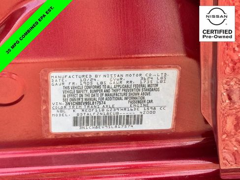 Certified 2025 Nissan Versa SV image 29