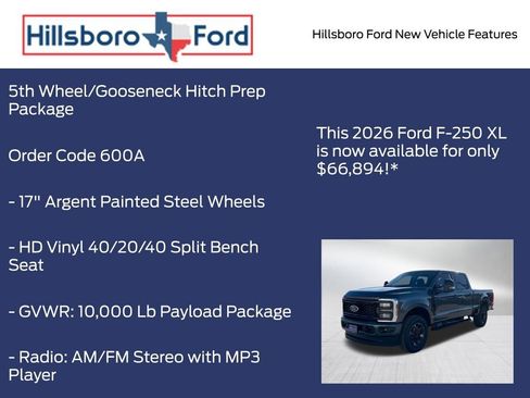 New 2026 Ford F250 XL w/ STX Appearance Package AWD/4WD image 15