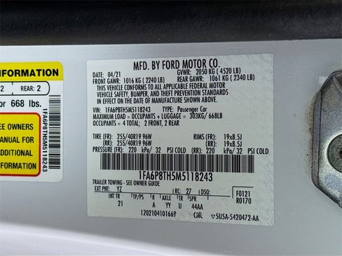 Used 2021 Ford Mustang EcoBoost w/ Black Accent Package image 33