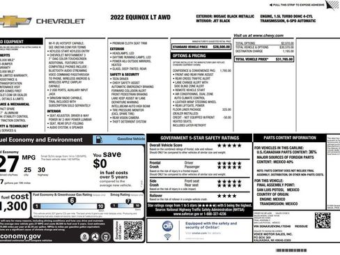 Used 2022 Chevrolet Equinox LT AWD/4WD image 6