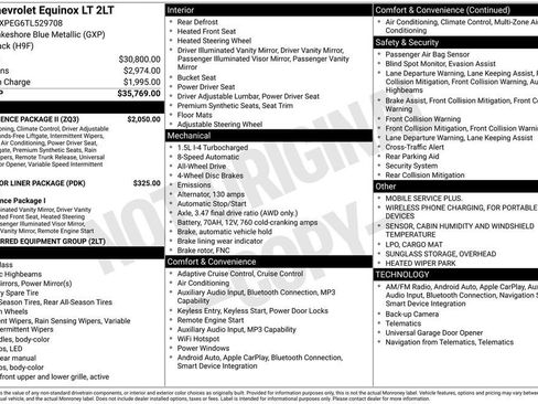 New 2026 Chevrolet Equinox LT w/ Convenience Package II AWD/4WD image 11