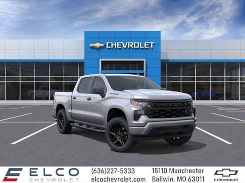 New 2026 Chevrolet Silverado 1500 Custom w/ Turbomax Blackout Package AWD/4WD image 1