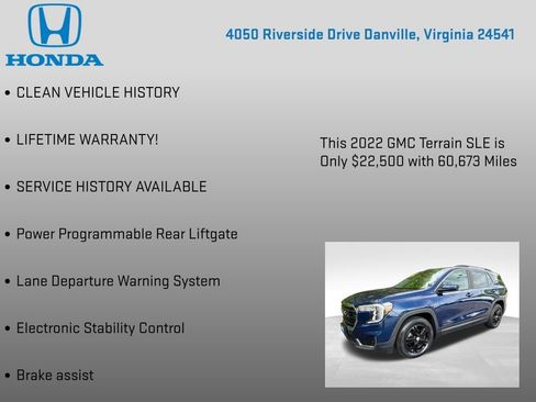 Used 2022 GMC Terrain SLE w/ Driver Convenience Package AWD/4WD image 7