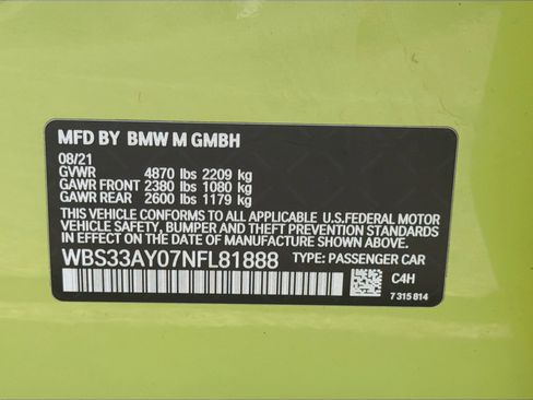 Used 2022 BMW M3 Competition w/ Executive Package image 44