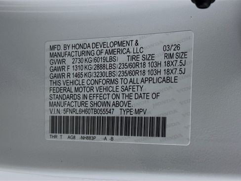 New 2026 Honda Odyssey EX-L image 40