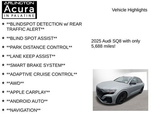 Used 2025 Audi SQ8 Premium Plus AWD/4WD image 7