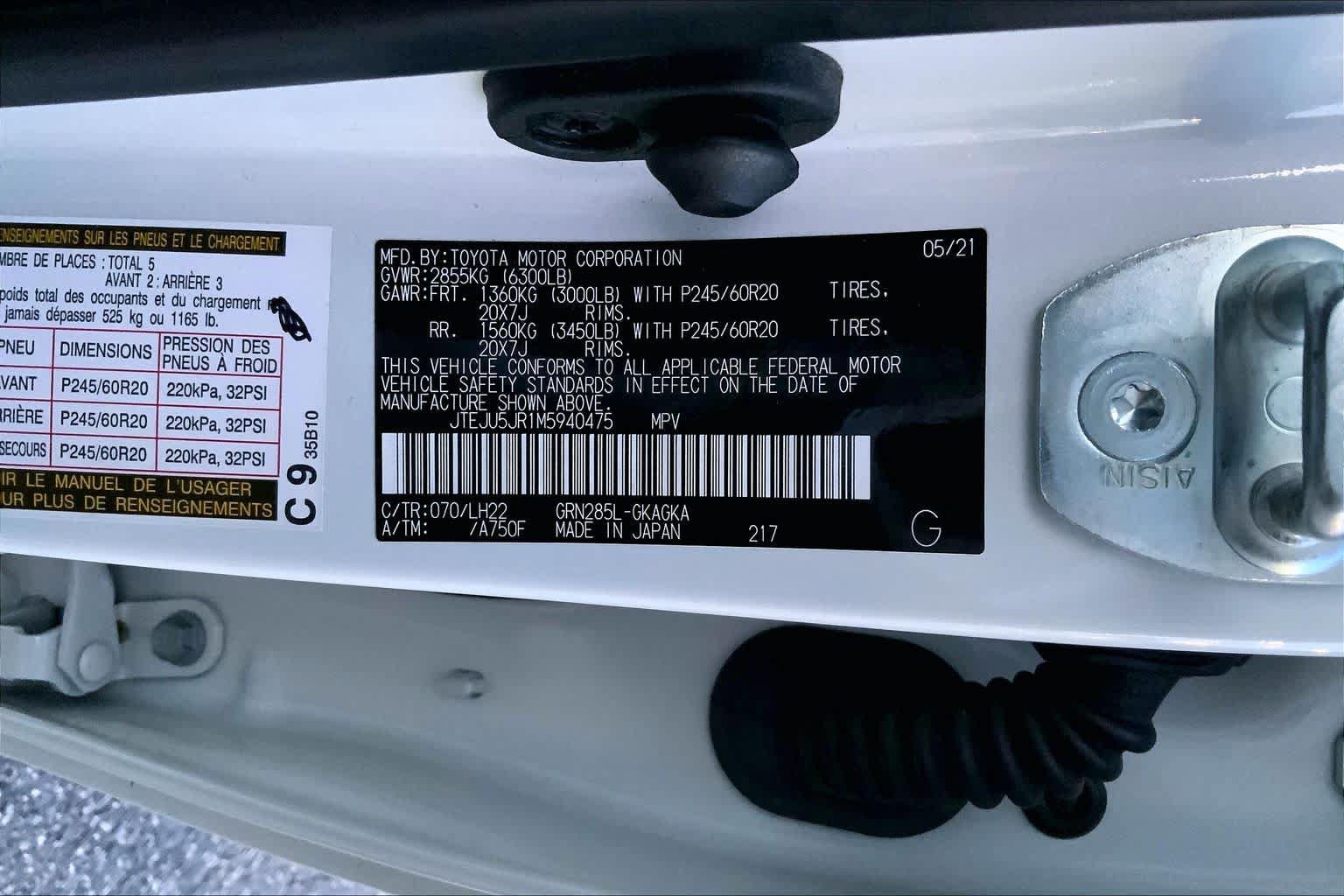 Used 2021 Toyota 4Runner Nightshade AWD/4WD image 32