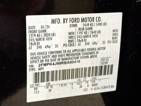 Used 2024 Ford Edge SEL AWD/4WD image 34