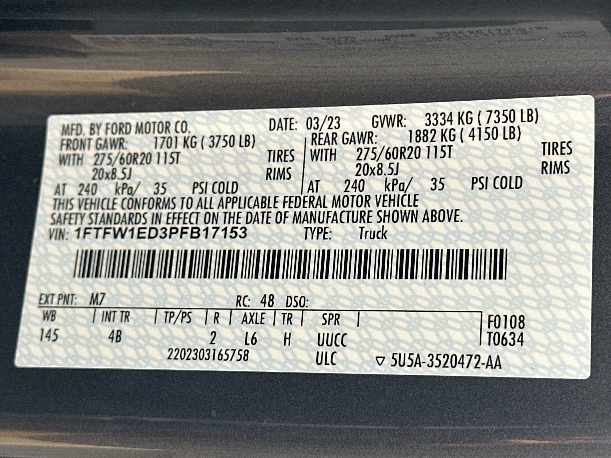 Used 2023 Ford F150 XLT w/ Equipment Group 302A High AWD/4WD image 12