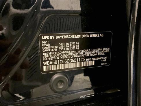 Used 2016 BMW 535i Sedan RWD image 31