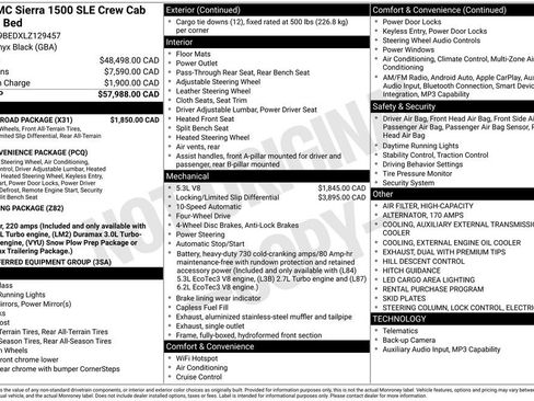 Used 2020 GMC Sierra 1500 SLE w/ X31 Off-Road Package AWD/4WD image 28