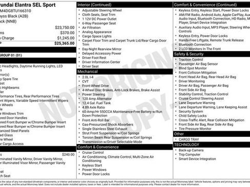 New 2026 Hyundai Elantra Sport FWD image 20