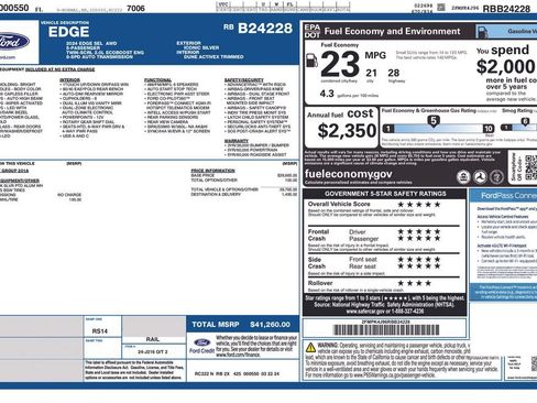 Used 2024 Ford Edge SEL AWD/4WD image 16
