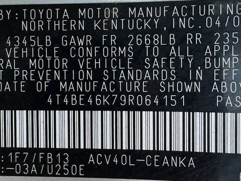 Used 2009 Toyota Camry LE FWD image 9
