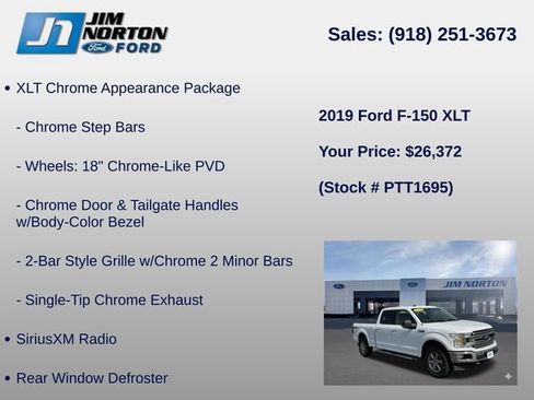 Used 2019 Ford F150 XLT w/ Equipment Group 302A Luxury AWD/4WD image 21