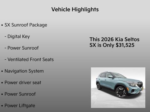 New 2026 Kia Seltos SX w/ SX Sunroof Package image 5