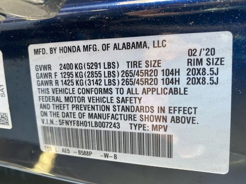 Used 2020 Honda Passport Elite image 38