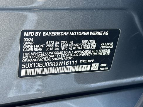 Certified 2024 BMW X5 sDrive40i w/ M Sport Package image 40