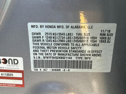 Used 2019 Honda Pilot EX-L image 17