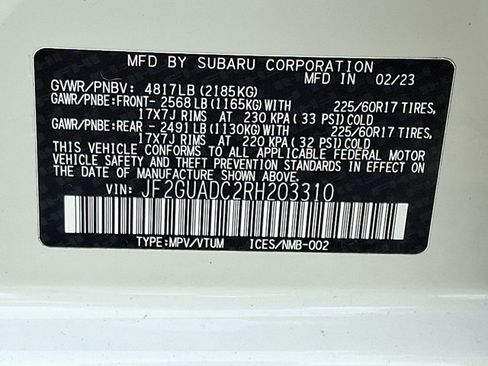 Certified 2024 Subaru Crosstrek 2.0i Premium AWD/4WD image 26