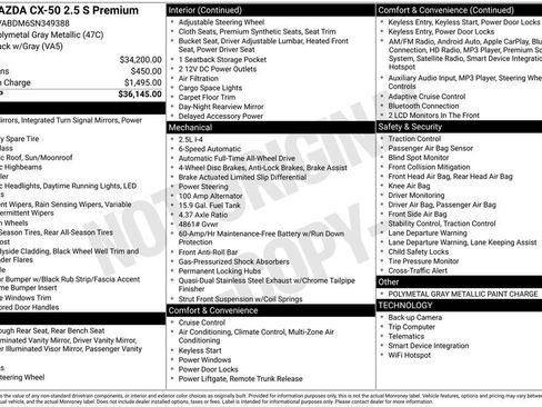 Certified 2025 MAZDA CX-50 AWD 2.5 S w/ Premium Package image 5