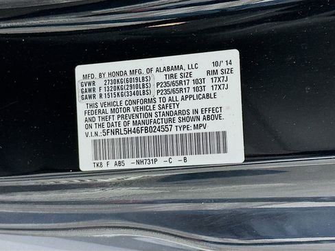 Used 2015 Honda Odyssey EX image 31